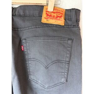 Levis 511 Slim Fit Jeans Mens W36 L30 Charcoal Gray Denim Pants